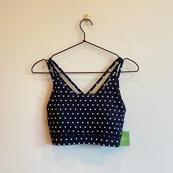 kate spade Other - KATE SPADE Polka Dot Scallop Sports Bra